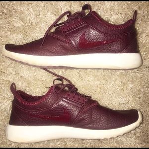 Red “leather” Nike Running shoes